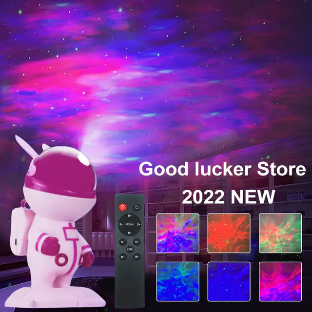 Astronaut Star Projector Pink