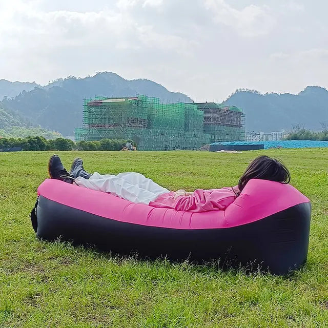 Inflatable Sofa Bed Pink
