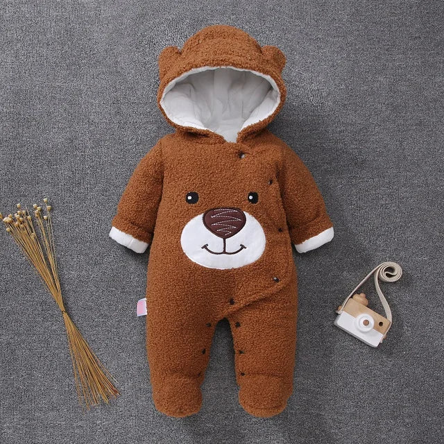 New Born Baby Footies Brown B 12Months