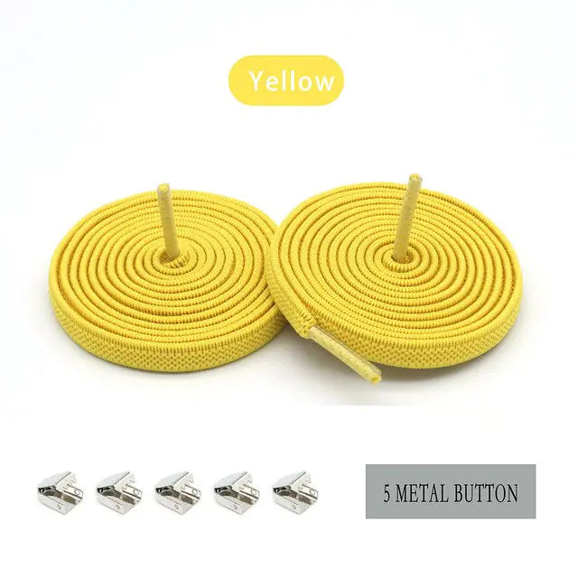 QuickFit Elastic Shoelaces Yellow 100cm
