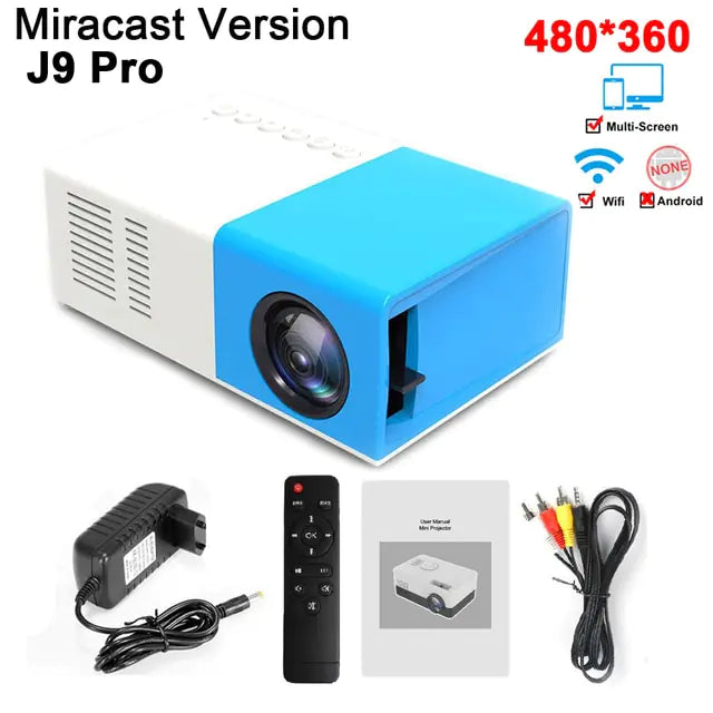 Projector 1000 lumens Blue Miracast AU