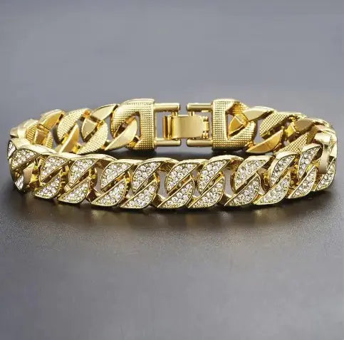Miami Gold Curb Cuban Bracelet