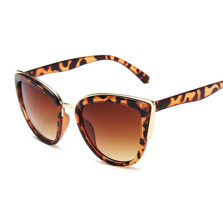 Elegant Cat Eye Sunglasses Leopard