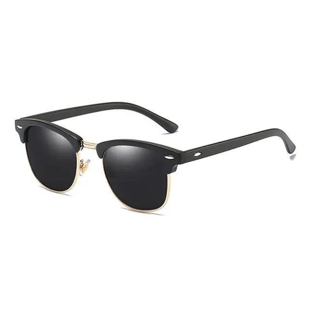 Polarized Sunglasses Men Women Black Gold Black