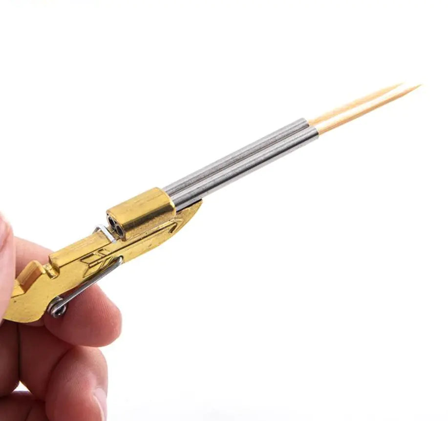 Mini Shotgun Toy Toothpick Launcher Set