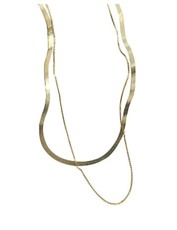 Double Layer Snake Chain Necklace