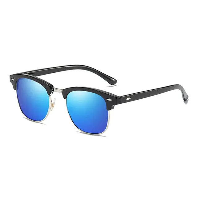 Polarized Sunglasses Men Women Black Blue
