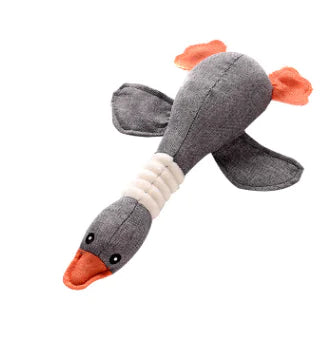 Dog Duck Toy Gray