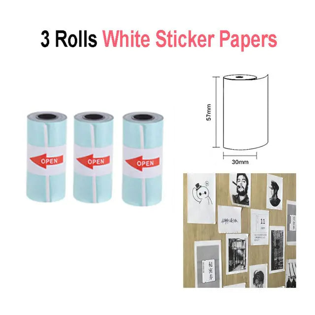 Peripage Thermal Paper: Sticker Variety White 3 Sticker