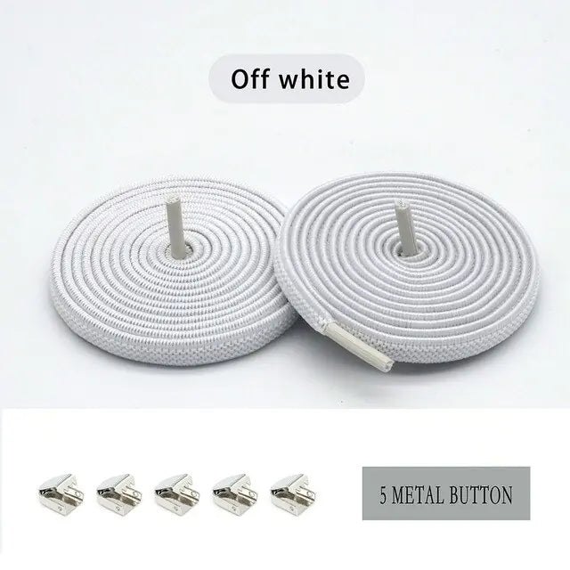 QuickFit Elastic Shoelaces Off White 100cm