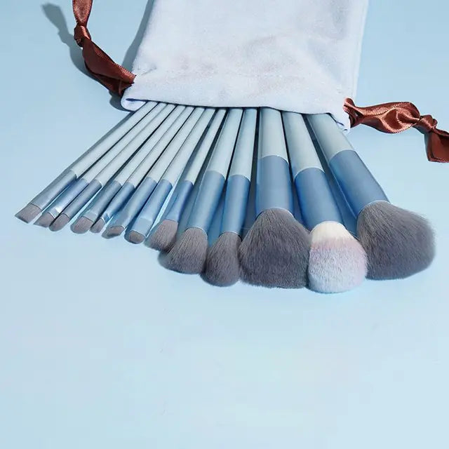 13Pcs Soft Fluffy Makeup Brushes Set 13Pcs-velvet bag 8