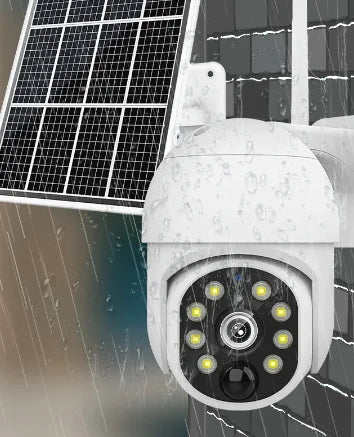 4G Solar Surveillance Camera Waterproof White
