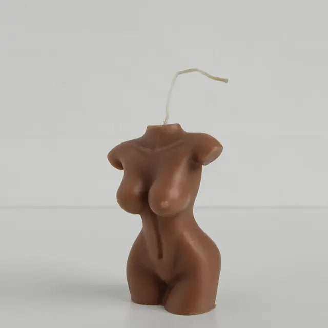 Artistic Body Candles Brown 10.5CM