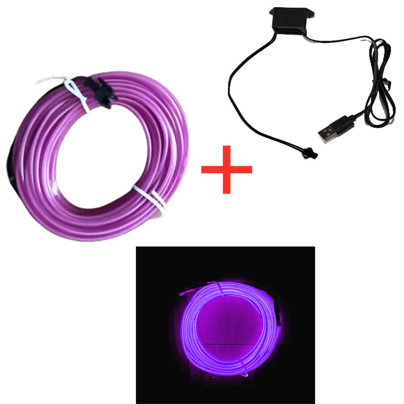 LED Strip Lighting for Interiors Violet 1 M
