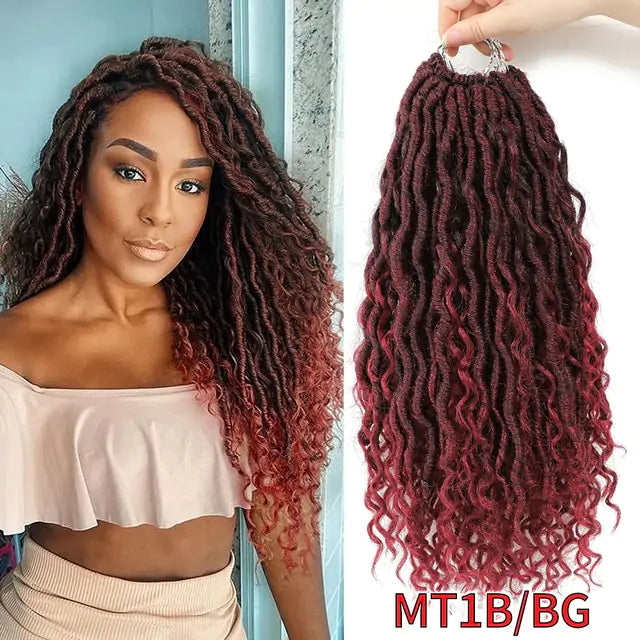 Goddess Braids Hair Extensions M#Red 22inches