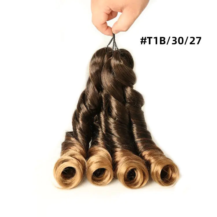 Spiral Curl Synthetic Hair #T1B/30 24" ( 2 bundles in a pack )