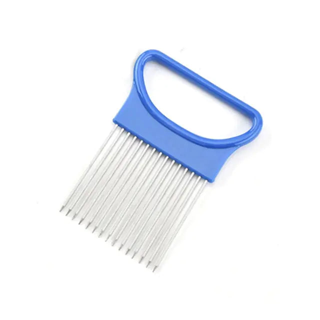 Stainless Steel Onion Needle Fork Blue