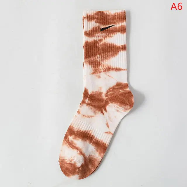 Women Tie-dye Middle Tube Socks Style 6