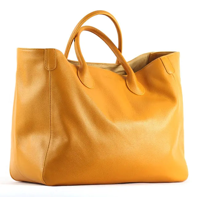 Oversize Tote Bag for Women Yellow about 41cm-21cm-34cm