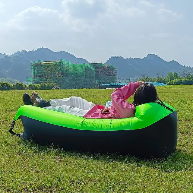 Inflatable Sofa Bed Green