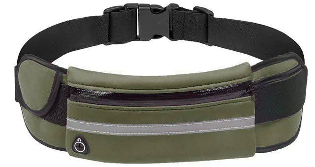 Sporty Waist Belt Bag Army Green