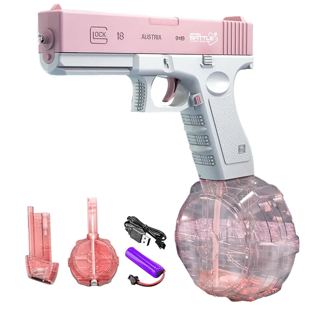 Electric Water Gun Toy Pink B2
