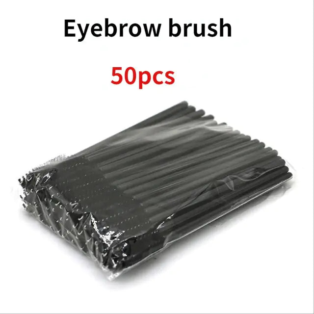 One Step Eyebrow Stamp kit Brush 50pcs