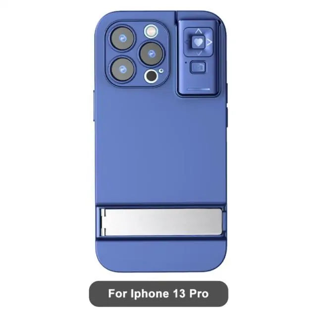 3-in-1 Smart Phone Case for iPhone Blue 13pro