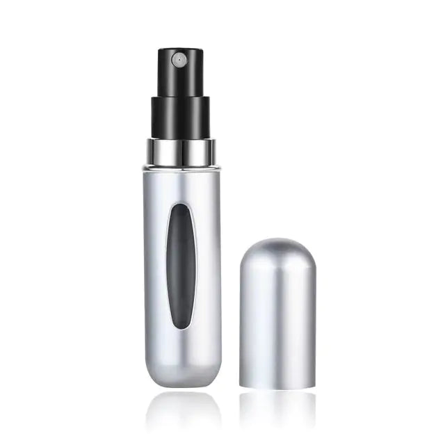 Portable Perfume Refill Spray Bottle Silver 5ml