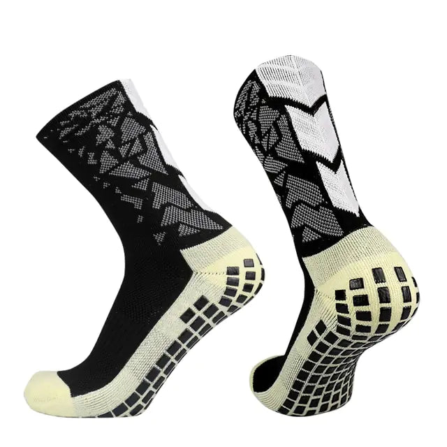 Unisex Camouflage Breathable Soccer Socks Black Medium