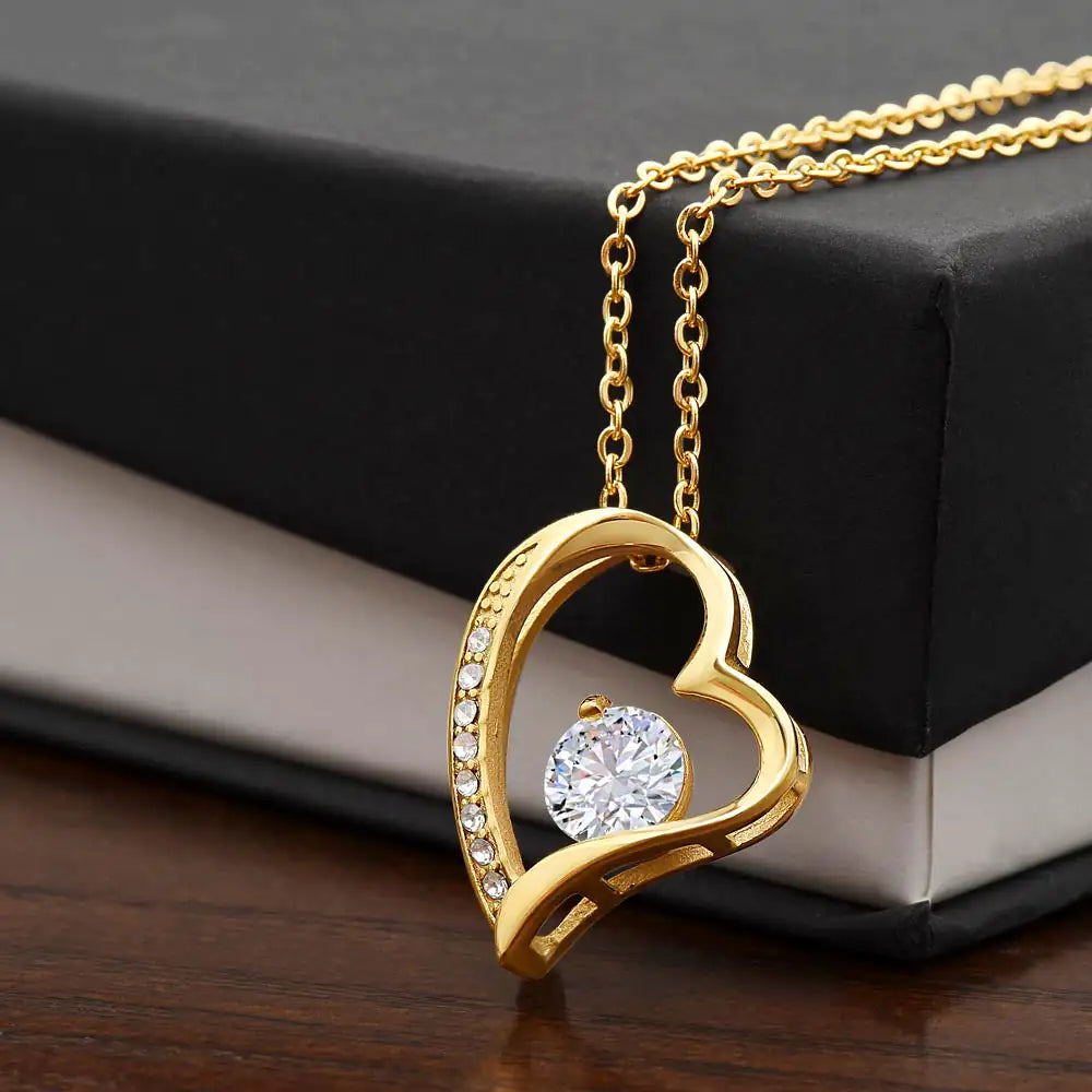 Forever Love Necklace Gold Standard Box 18k Yellow Gold