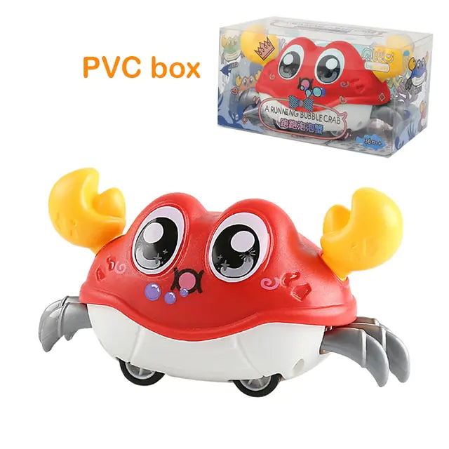 Cute Sensing Crawling Crab Baby Toy Crab C Red