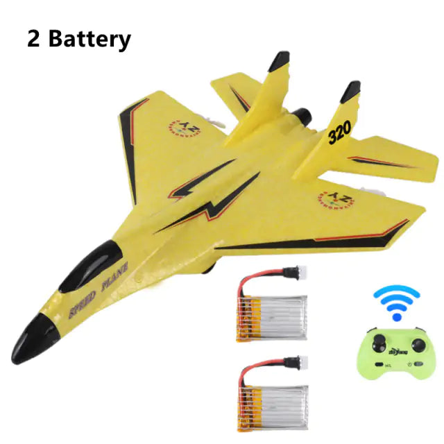 Electric Remote Control Outdoor RC Plane Toys YELLOW-MIG320-2B