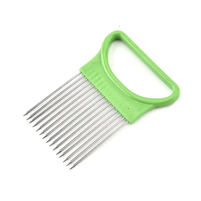 Stainless Steel Onion Needle Fork Green