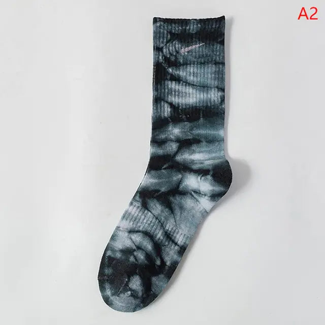 Women Tie-dye Middle Tube Socks Style 2
