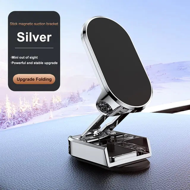 Car Foldable Phone Holder Silver