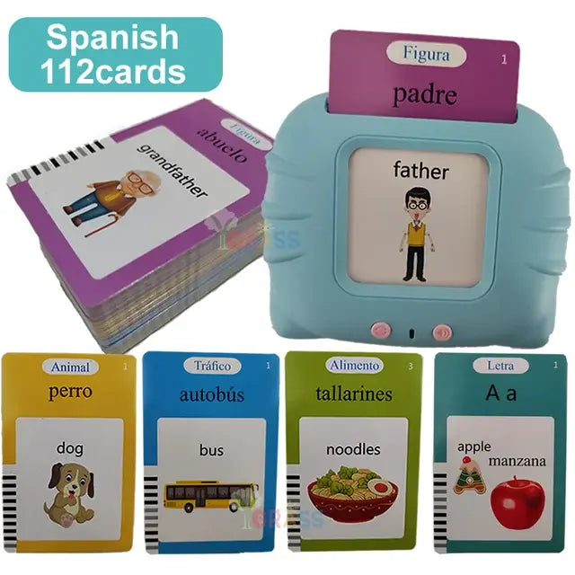 Educational Learning Talking Flash Cards Spanish 112cards