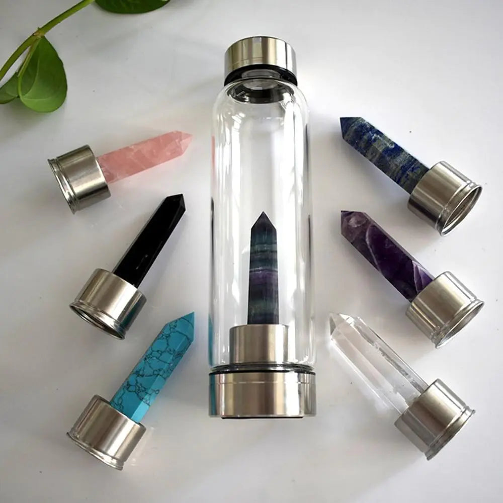 Natural Crystal Stone Water Bottle