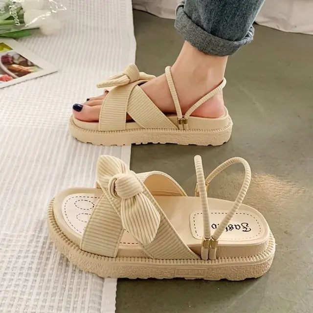 New Style Fairy Style Lady Summer Slippers 107176-beige 40