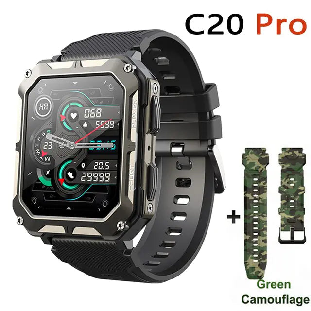 Upgraded Waterproof Smart Watch Black Camouflage 2
