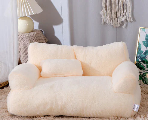 Luxury Soft Warm Pet Sofa Beige