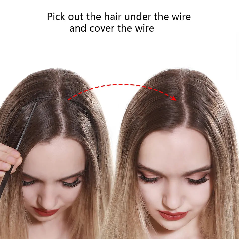 No Clip In Synthetic Hairs