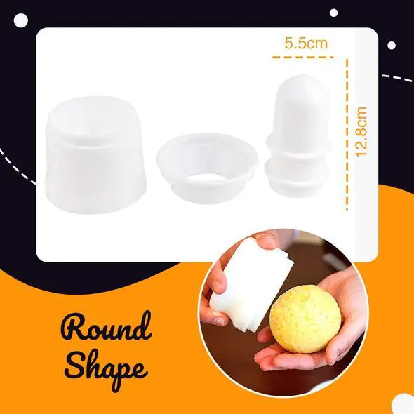 DIY Rice Ball Press Maker White Round