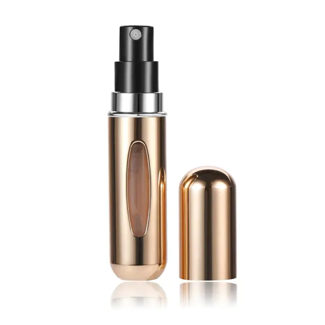 Portable Perfume Refill Spray Bottle Gold 5ml