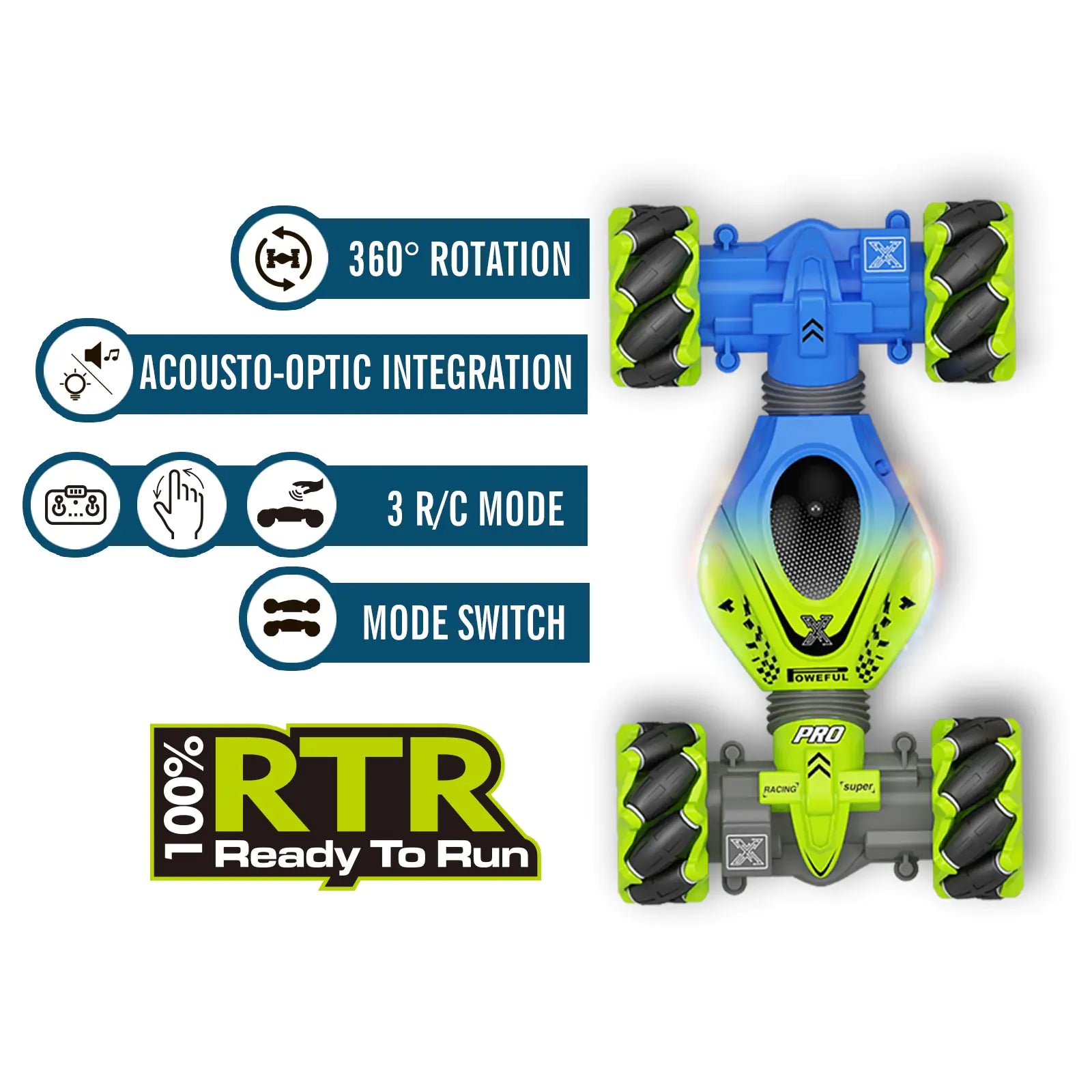 RC Watch Gesture Rotation Stunt Car