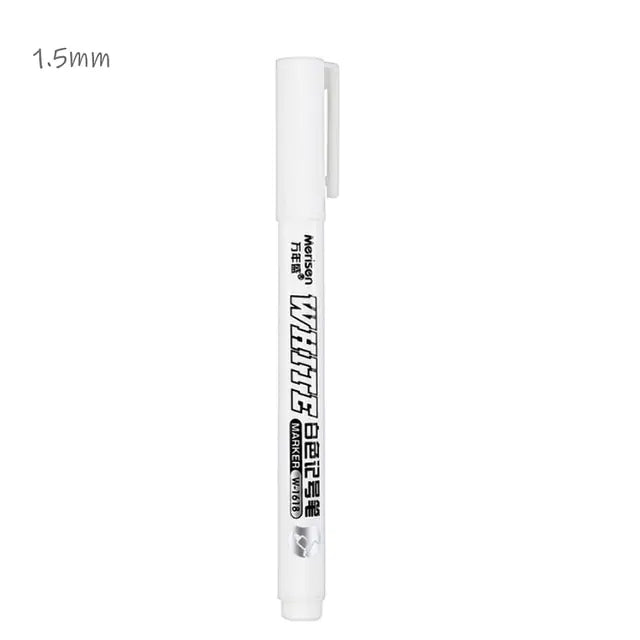 White Marker Gel Pen White 1.5 mm-1 pc