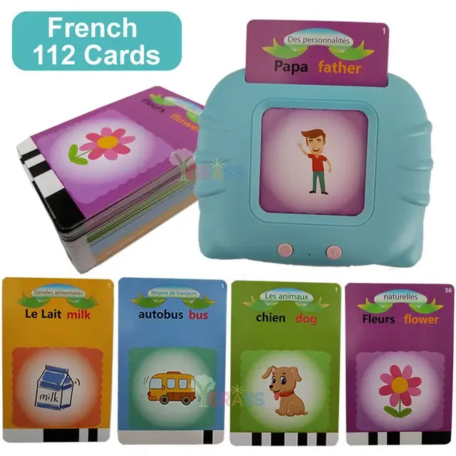 Educational Learning Talking Flash Cards French 112cards
