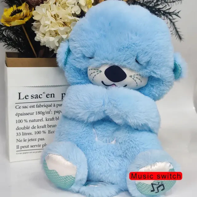 Baby Soothing Otter Plush Doll Blue