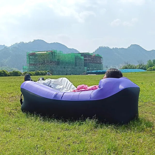 Inflatable Sofa Bed Purple