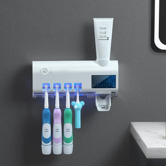 Toothpaste Dispenser Solar Energy White 260*100*120m